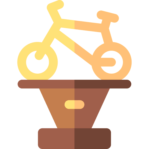 Cycling bicycle champion cup icon Cycling bicycle champion cup icon
