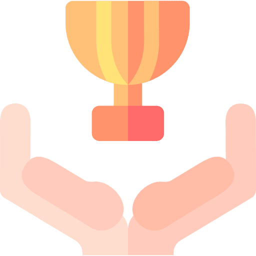 Trophy hand winner gesture icon Trophy hand winner gesture icon