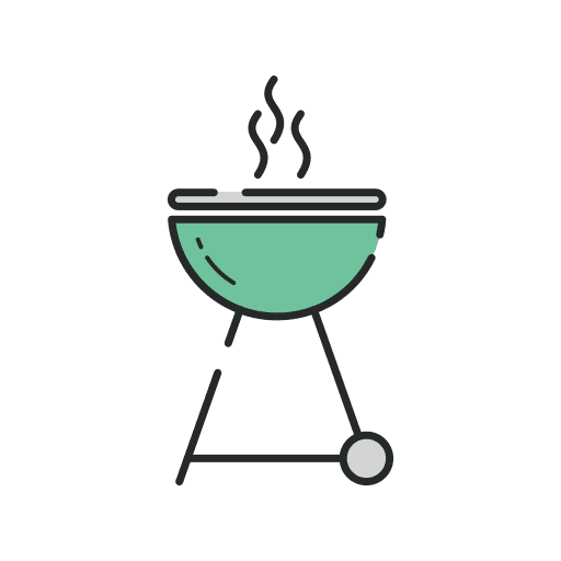 Barbeque cooking equipment kitchen holidays icon
