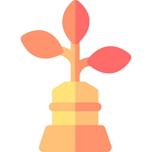 Trophy competition winner plant icon Trophy competition winner plant icon