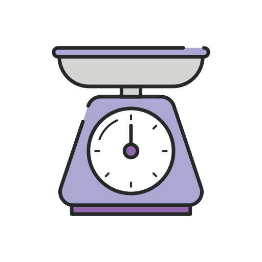 Weight scale weight kitchen food and restaurant icon