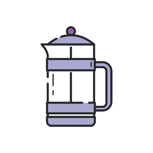 French press beverage drink kitchen icon French press beverage drink kitchen icon