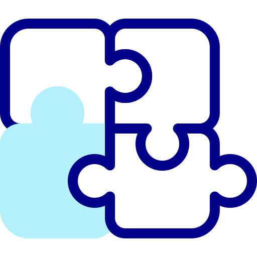 Puzzle game puzzle pieces plan jigsaws icon