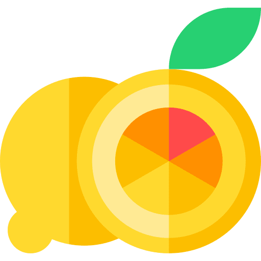 Lemon organic food food and restaurant icon