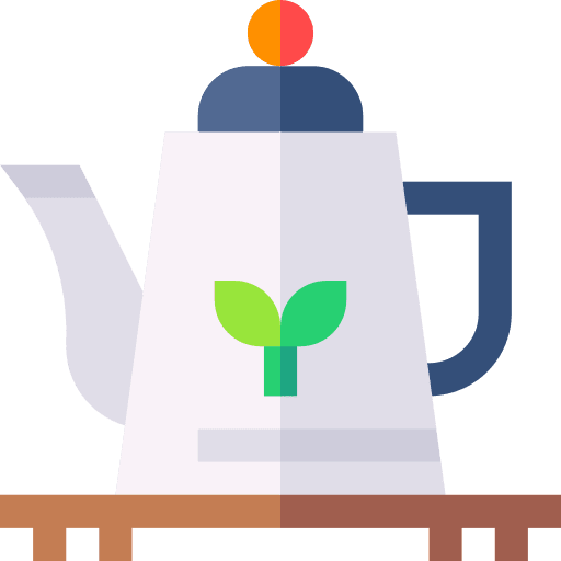 Kettle food and restaurant glass kitchenware icon Kettle food and restaurant glass kitchenware icon