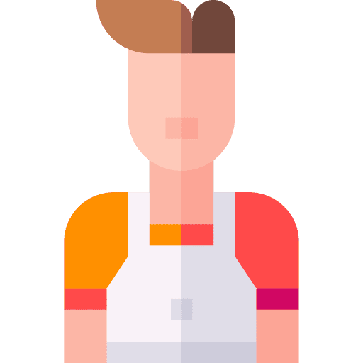 Waiter people professions and jobs apron icon Waiter people professions and jobs apron icon