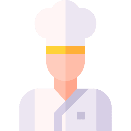 Chef caucasian professions and jobs man icon