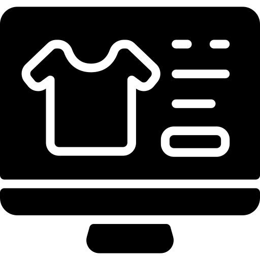 Computer computer clothes ecommerce icon Computer computer clothes ecommerce icon
