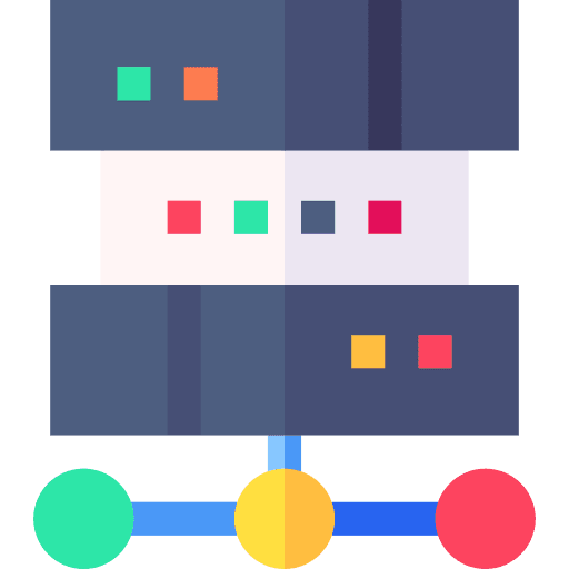 Server server storage seo and web icon