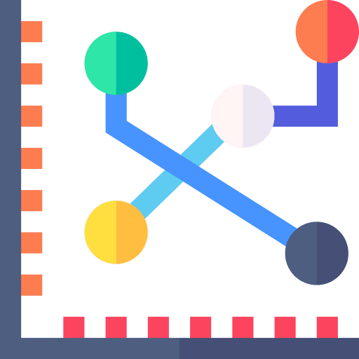Chart statistics report big data business and finance icon Chart statistics report big data business and finance icon
