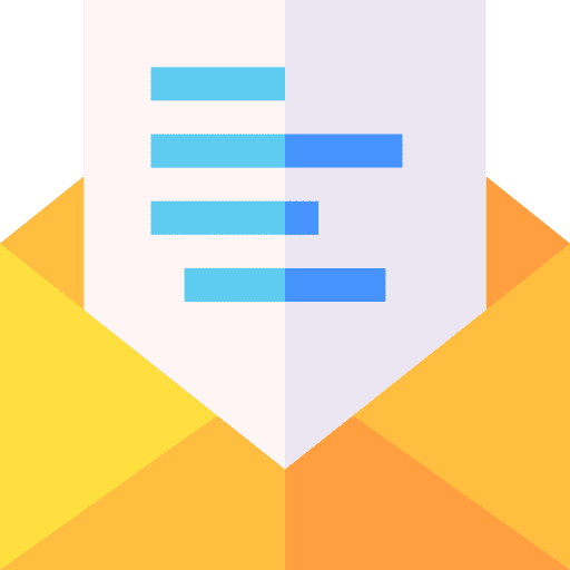 Email message interface document icon Email message interface document icon