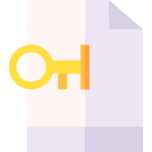File security private school material icon File security private school material icon