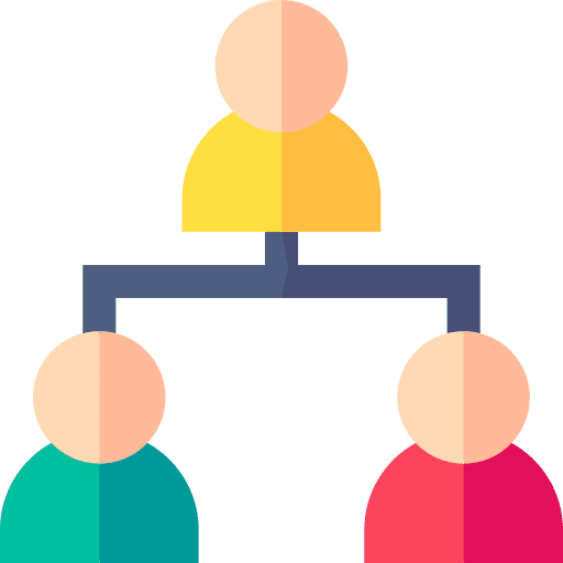 User teamwork hierarchy collaboration icon User teamwork hierarchy collaboration icon