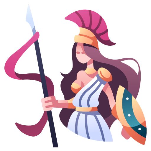 Athena cultures character spear icon