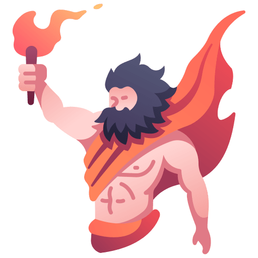 Prometheus torch character titan icon