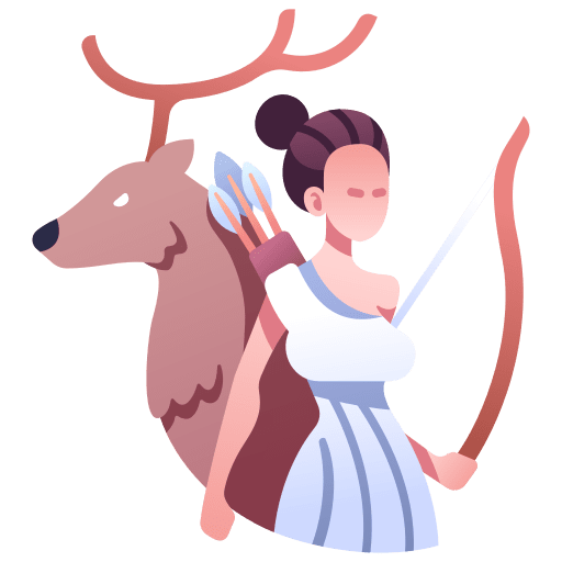 Artemis mythology hunt bow icon Artemis mythology hunt bow icon