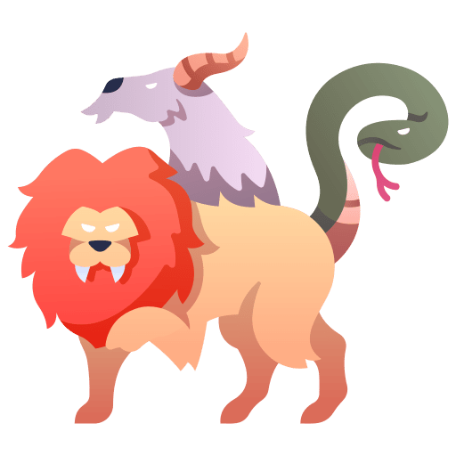 Chimera chimera monster animal icon Chimera chimera monster animal icon