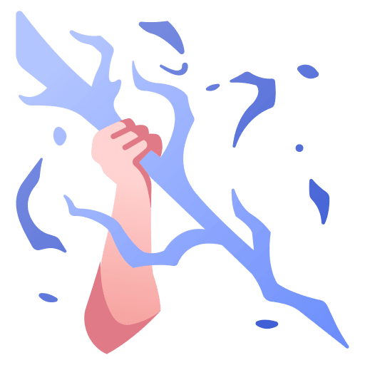 Lightning fist powerful lightning icon Lightning fist powerful lightning icon