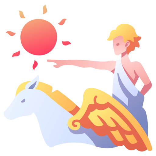 Pegasus sun god greek icon Pegasus sun god greek icon