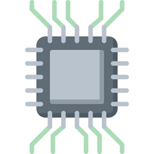 Chip technological computing circuit board icon Chip technological computing circuit board icon