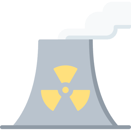 Nuclear physics power plant electron icon Nuclear physics power plant electron icon
