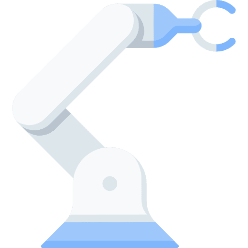 Robotic arm factory industry industrial icon Robotic arm factory industry industrial icon