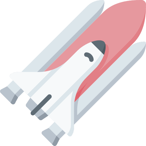 Space ship aerospatial transportation rocket icon Space ship aerospatial transportation rocket icon