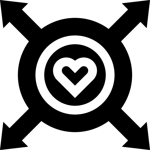 Direction responsibility ethics heart icon Direction responsibility ethics heart icon