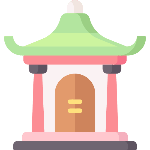 Asian temple monuments architecture and city buddhism icon