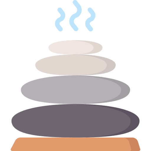 Hot stones relax hot water spa icon Hot stones relax hot water spa icon