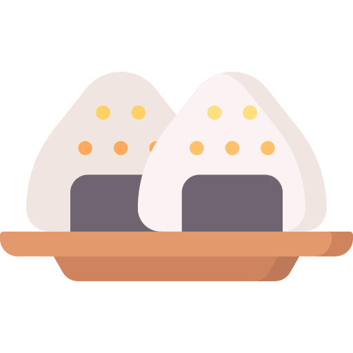 Onigiri japan food and restaurant rice icon Onigiri japan food and restaurant rice icon