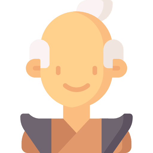 Samurai avatar user white hair icon Samurai avatar user white hair icon