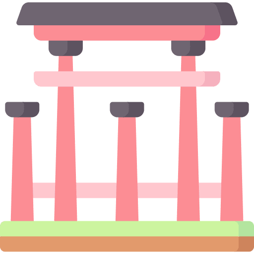 Japanese gate building japanese gate landmark icon Japanese gate building japanese gate landmark icon