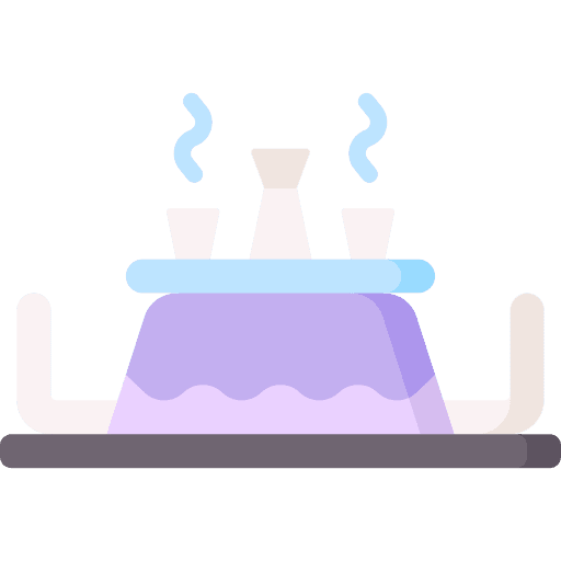 Kotatsu japanese table furniture and household icon Kotatsu japanese table furniture and household icon