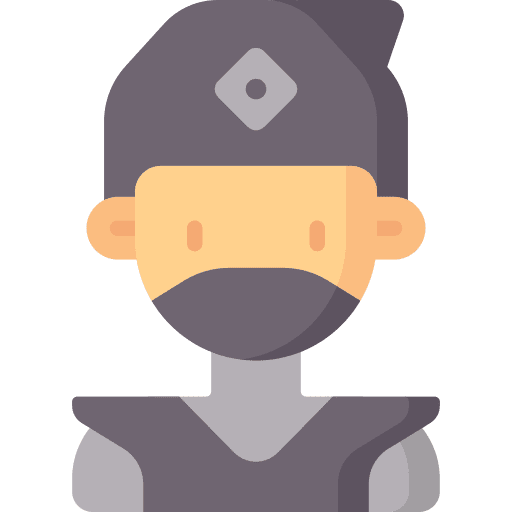 Ninja character martial arts user icon Ninja character martial arts user icon