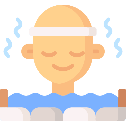 Onsen comfort water female icon Onsen comfort water female icon