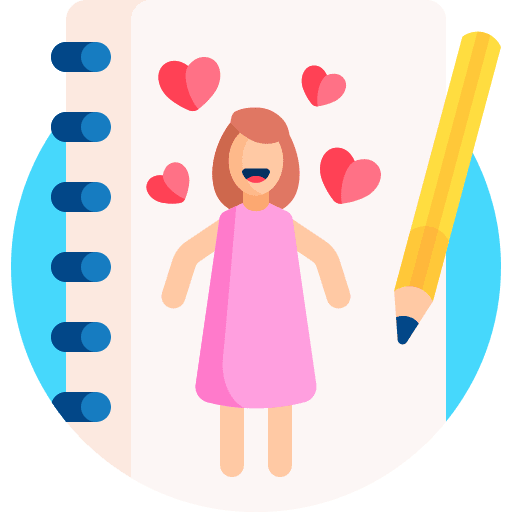 Drawing pencil notebook mom icon