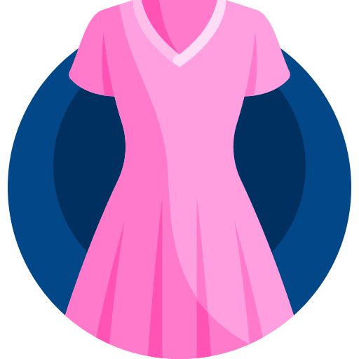 Dress clothing feminine dress icon