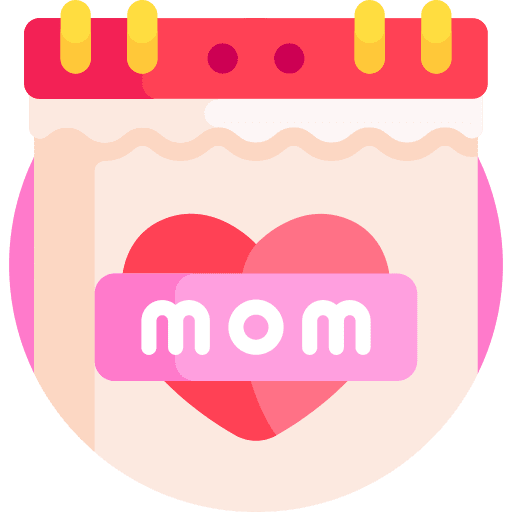 Calendar time and date schedule mom icon Calendar time and date schedule mom icon