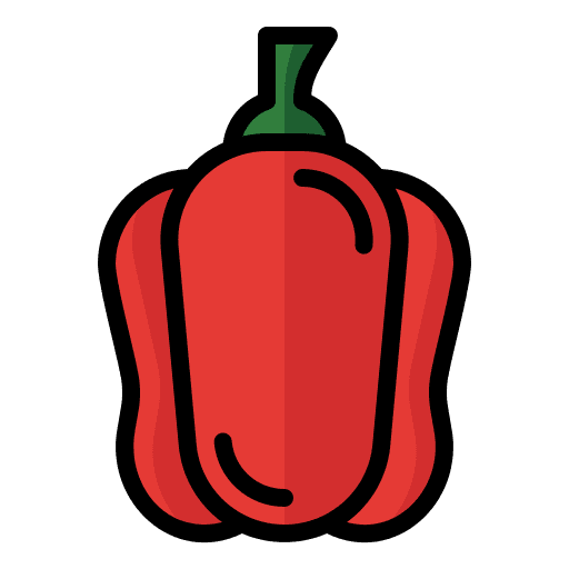 Bell pepper food and restaurant vegetarian vegan icon