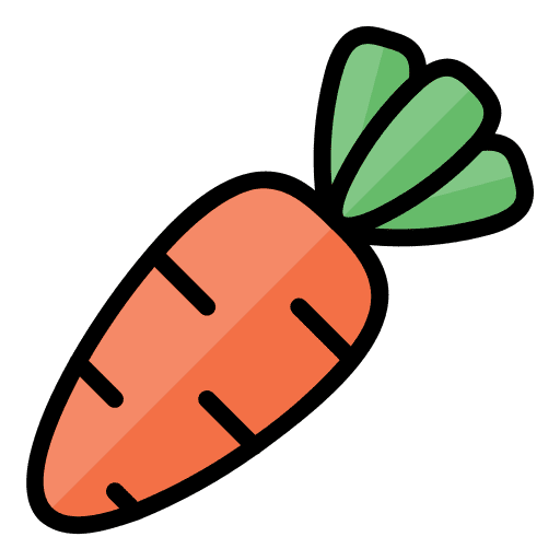 Carrot diet vegetable nutrition icon