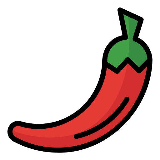 Chili healthy food gastronomy vegetarian icon