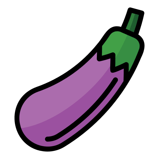 Eggplant eggplant diet gastronomy icon