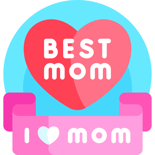 Mothers day kid and baby diploma love icon Mothers day kid and baby diploma love icon