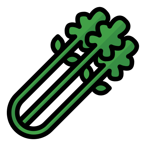 Celery nutrition diet vegan icon Celery nutrition diet vegan icon