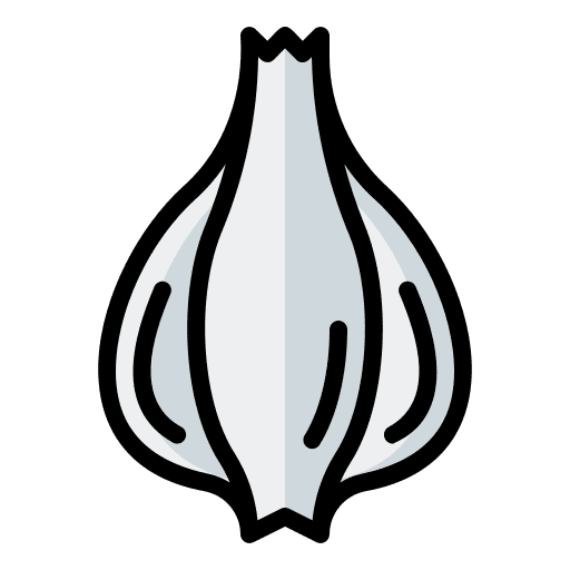 Garlic nutrition healthy food vegan icon Garlic nutrition healthy food vegan icon