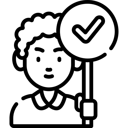 Activist protest user support icon