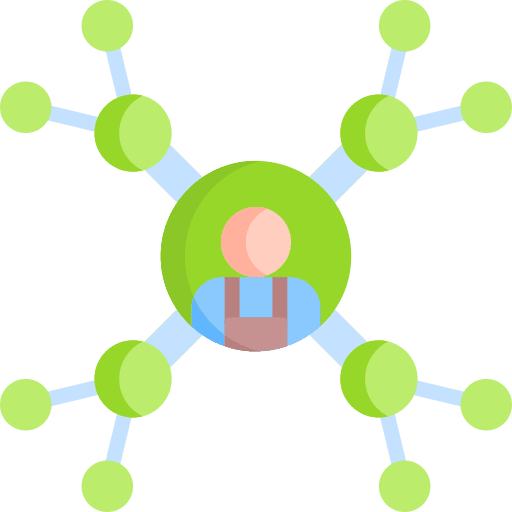 Networking network group social icon
