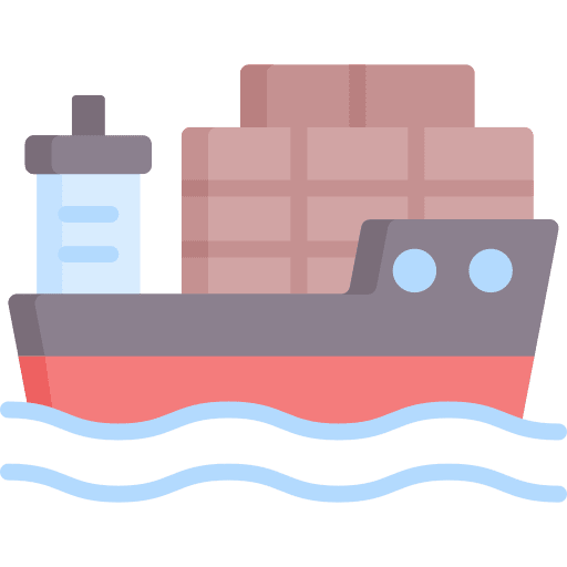 Cargo ship shipping shipping and delivery cargo icon
