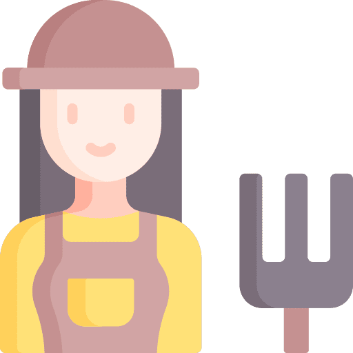 Farmer profile people person icon